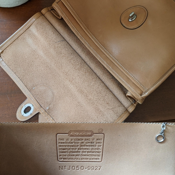 Vintage Camel Coach Willis Handbag - Picture 6 of 8